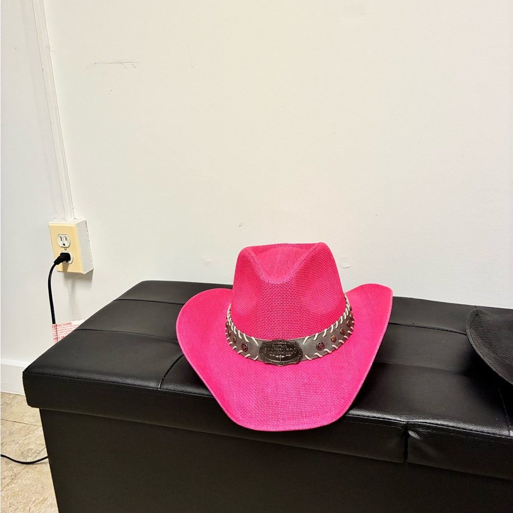 Pink Western Hat